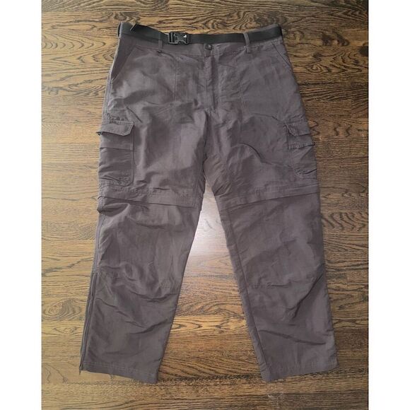 Cabela's Men's Convertible Cargo Pants Gray Casual Outdoor Hiking Size 38/30 - Picture 1 of 8